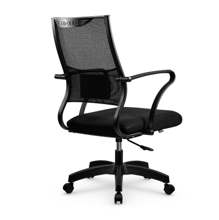 Кресло ErgoLife Sit Air M3-290K топган, пластиковое основание с треугольным сечением лучей, цвет черный