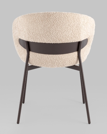 Стул Блейз букле капучино каркас серо-коричневый Стул Блейз букле капучино каркас серо-коричневый