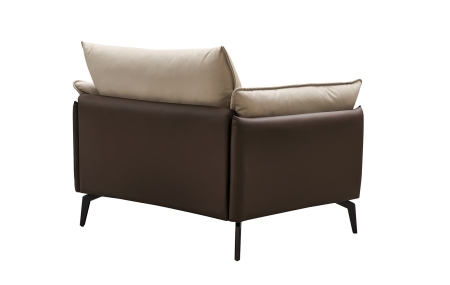 Кресло ELEGANTE NAPPA ELSF015 бежевый и коричневый