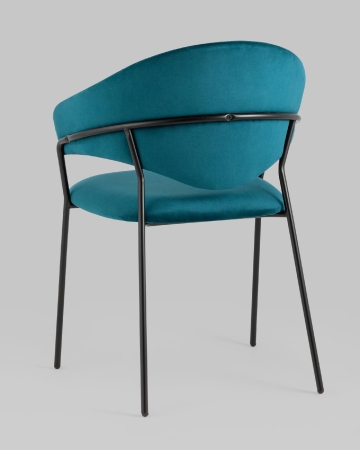 Стул Алексис велюр сине-зеленый