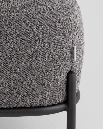 Пуф Стоун ткань букле темно-серый Пуф Стоун ткань букле темно-серый