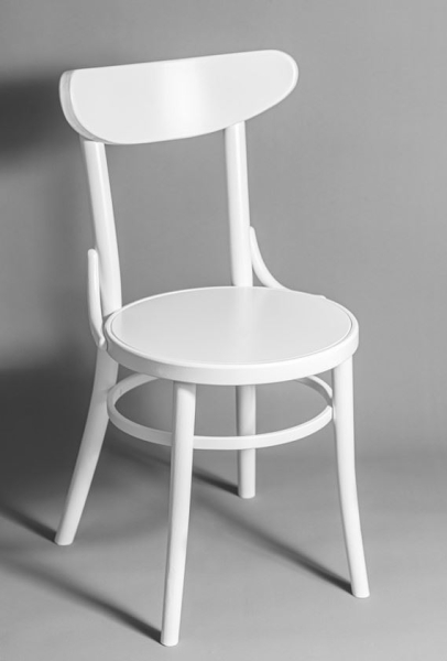 Стул венский Luna белый, жесткое сиденье