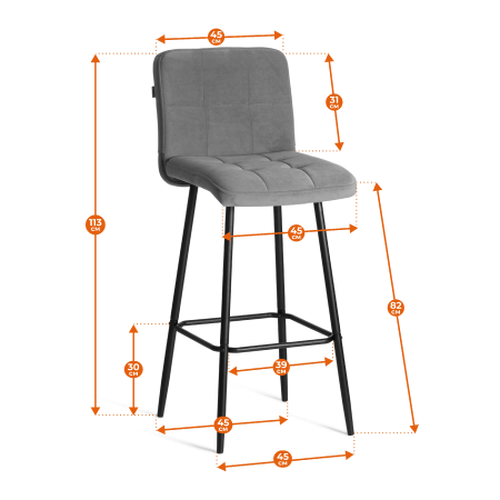 Барный стул Медео бежевый