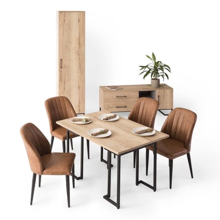 Стол раскладной обеденный Loft 120 дуб натуральный