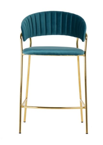 Полубарный стул Turin бирюзовый