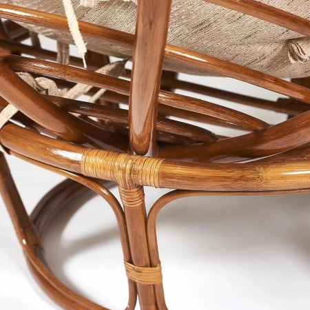 Кресло "PAPASAN" 23/01 W, с подушкой, бежевый, орех