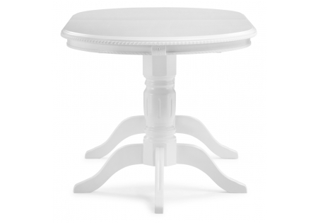 Стол деревянный Эвклаз овальный белый