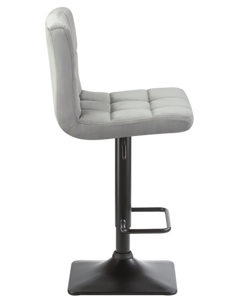 Набор 2 шт Стул барный DOMINIC, серый велюр (MJ9-75)
