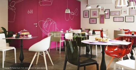 Стул прозрачный PEDRALI Blitz серый