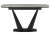 Керамический стол Вейл 140(180)х80 larka grey, черный