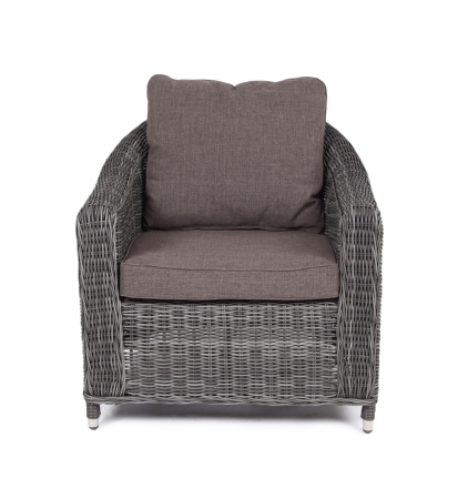 "Кон Панна" кресло из искусственного ротанга, графит