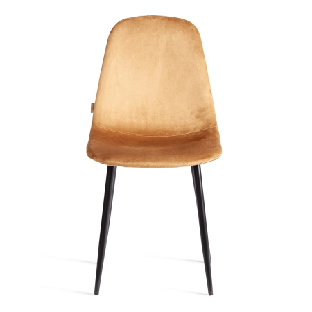 Стул BREEZE (mod. JSC-58) велюр и металл, коричневый, черный