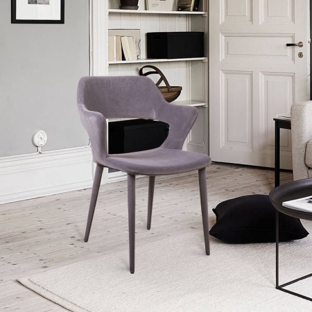 Стул Woddy бархат антрацит