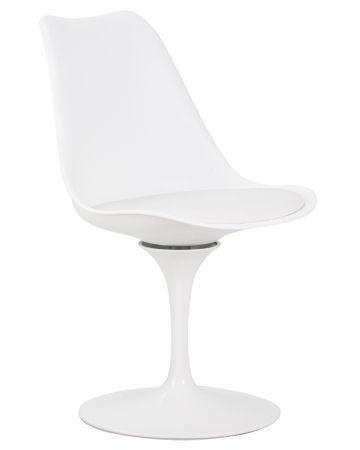 Стул обеденный TULIP белое основание, белый W-02