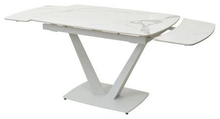 Стол ALATRI 120 GLOSS STATUARIO WHITE SINTERED STONE, WHITE