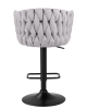 Стул барный LEON серая ткань LAR 275-17