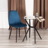 Стул BREEZE (mod. JSC-58) велюр и металл, синий, черный
