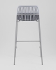 Стул барный Louran с подушкой серый
