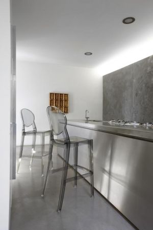 Стул полубарный прозрачный Scab Design Igloo серый