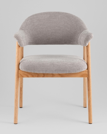 Стул обеденный Tavu с деревянными ножками серый