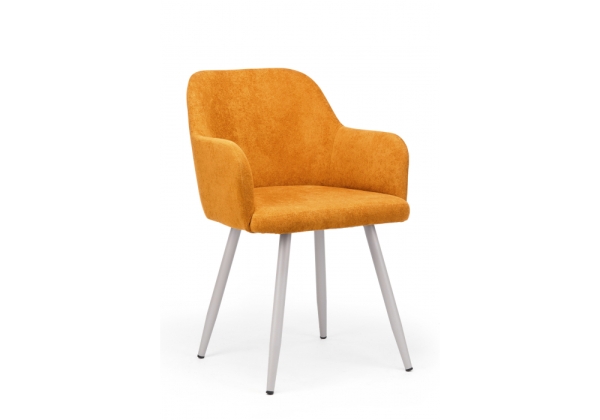 Стул на металлокаркасе Инфини терракота (ocean 015), серый