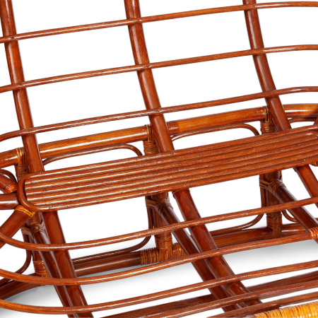 Диван MAMASAN/МАМАСАН 23/02 W, с подушкой, серы, темное дерево