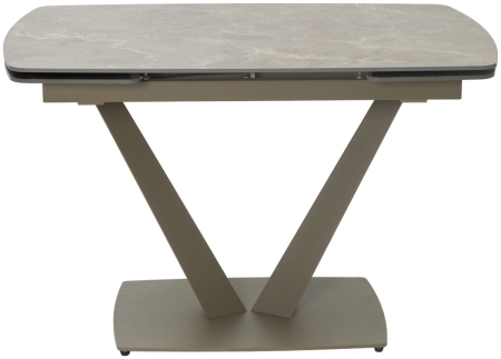 Стол ALATRI 120 MATT LATTE STONE SOLID CERAMIC, TAUPE