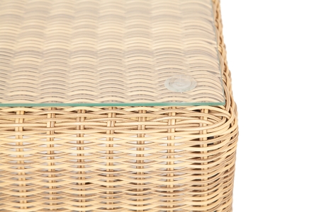 "Кон Панна" столик журнальный из искусственного ротанга, цвет соломенный