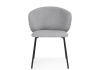 Стул на металлокаркасе Рикко серый (81 cloud), черный