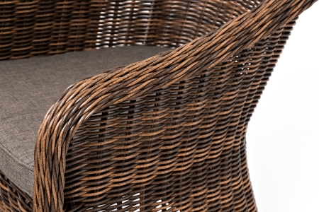 "Равенна" лаунж-зона из искусственного ротанга, цвет коричневый