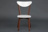 Стул жесткое сиденье MAXI (Макси) белый, коричневый