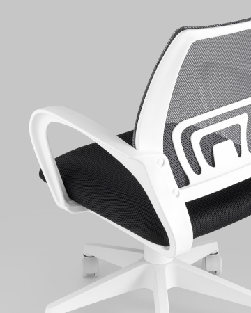 Кресло офисное ST-BASIC-W TopChairs серый крестовина пластик белый