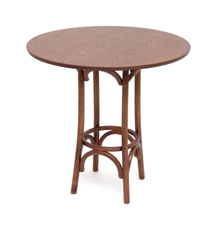 Стол деревянный круглый Зальцбург средний тон