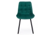 Стул на металлокаркасе Челси 360 П зеленый (zd 667), черный np