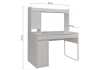 Компьютерный стол Сити-12 белый шелк