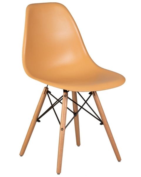 Стул обеденный DSW ножки светлый бук, персиковый NX-Y-06