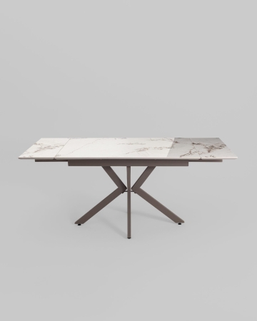 Стол раскладной Marmer 120-180*80*76 керамика капучино