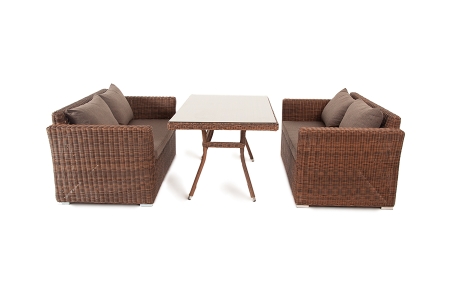 "Мокко" обеденная группа плетеная из ротанга, цвет коричневый "Мокко" обеденная группа плетеная из ротанга, цвет коричневый