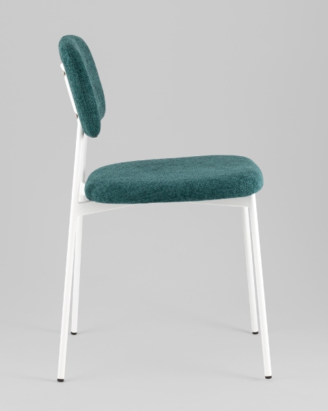 Стул Chao темно-зеленый белые ножки 2 шт.