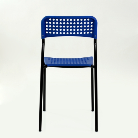 Стул UNO темн-синее сиденье, корпус черный стопируемый Стул UNO темн-синее сиденье, корпус черный стопируемый