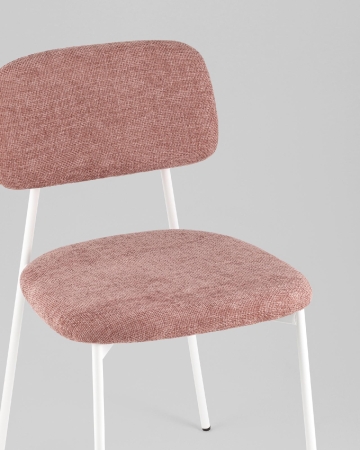 Стул Chao розовый белые ножки 2 шт.