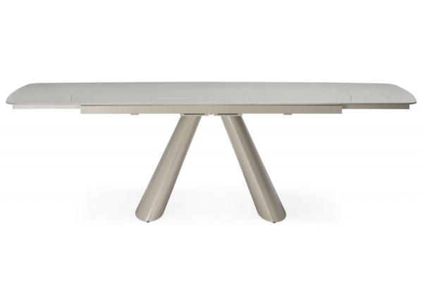 Керамический стол Grig 165(240)x90 серо-бежевый