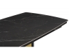 Керамический стол Бовер 180(220)x90 черный мрамор, черный, дуб натуральный