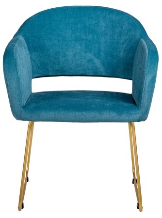 Кресло Oscar Блю/Линк золото