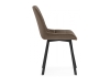 Стул на металлокаркасе Челси П коричневый (zd 233), черный np