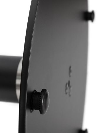 Подстолье обеденное LORENZO черный и хромированный