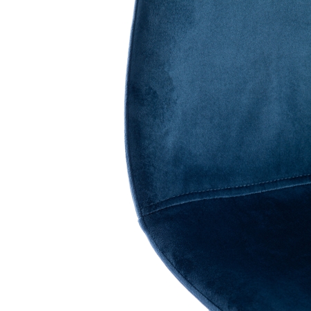 Стул BREEZE (mod. 4724) вельвет и металл, 44х53х87 см, синий и черный