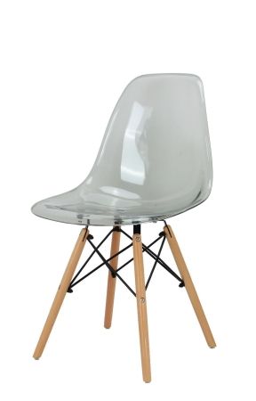 Стул Eames прозрачный серый