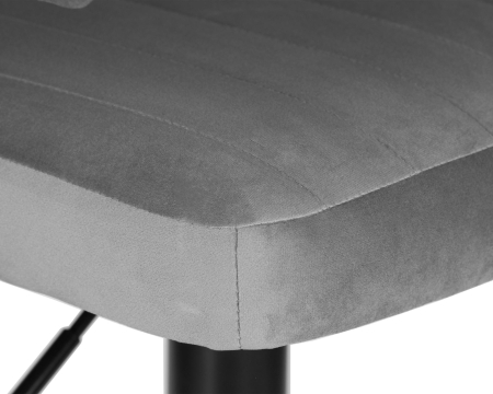 Набор 2 шт Стул барный CHARLY BLACK, серый велюр (MJ9-75)