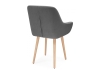Стул деревянный Флюид темно-серый (zd 995), светлое дерево